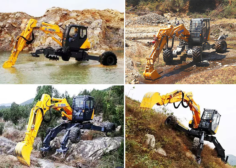 XCMG Official ET110 China 10 Ton Walking Wheel Excavator For Sale